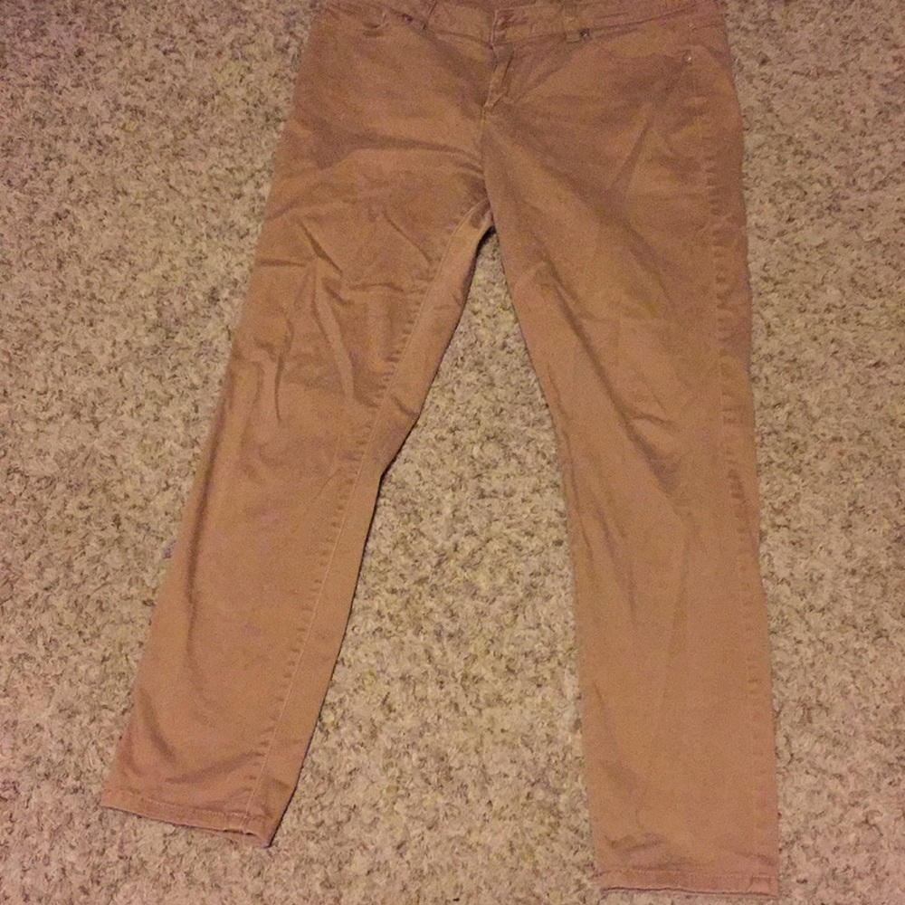 Tan Camel LC Lauren Conrad Skinny Dress Pants